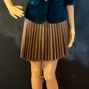 VS Metallic Pleated Skirt